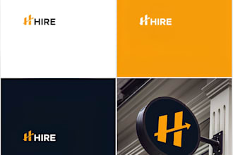 make modern business, consulting and finance logo design