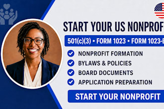form your US nonprofit and prepare your irs 501c3 application