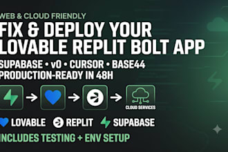fix deploy lovable replit bolt supabase rocket new v0  ai base44