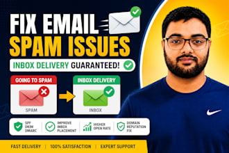 fix email deliverability, spam issues, spf dkim dmarc setup