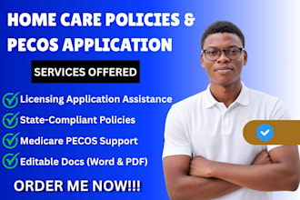 write policy and procedure manual, enrollment medicare medicaid, credentialing