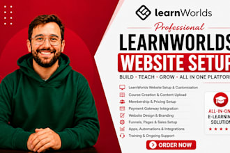 setup learnworlds website design learnworld course curriculum upload kajabi