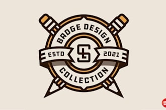 design a retro vintage badge logo design