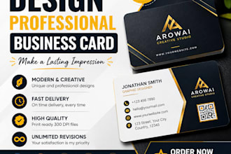 design a modern and unique business card