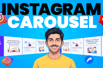 design attractive soical media posts,instagram carousel posts for your instagram