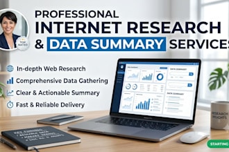 do professional internet research and accurate summaries