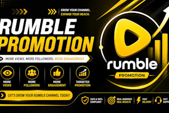 promote your rumble channel professionally