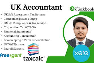 be your expert UK accountant, UK vat, UK accounts and UK tax return