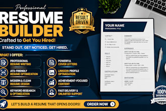 create a professional resume builder, ats friendly CV expert
