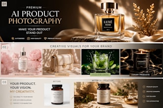 create premium ai product photography for your brand