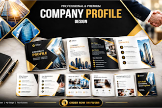 design a professional company profile and business proposal