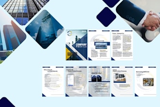 design a professional company profile and business proposal