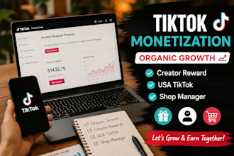 do tiktok monetization organic growth creator reward, usa tiktok , shop manager