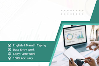 do professional english and marathi typing and data entry