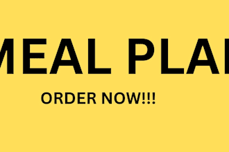 design a custom meal plan for weight loss and fitness