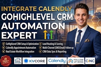 integrate calendly gohighlevel crm automate gohighlevel real estate CRM workflow