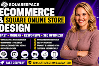 build squarespace ecommerce, square online store, squarespace business website