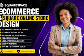 build squarespace ecommerce, square online store, squarespace business website