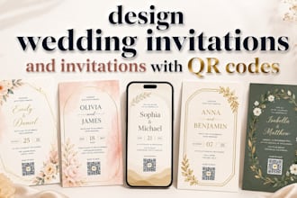 design wedding invitations and invitations with qr codes
