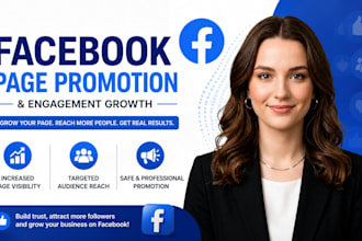 do organic facebook page promotion and growth for real followers