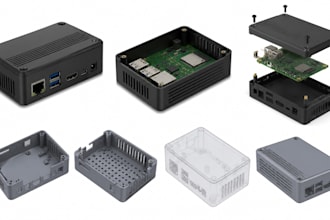 do custom pcb enclosure design and cad for 3d printing cnc