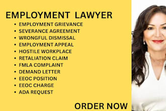 be your ny, ca employment lawyer for wrongful dismissal, eeoc charges, and fmla
