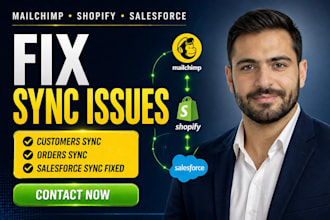 mailchimp not syncing customers shopify orders not syncing salesforce sync issue