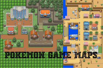 create custom rpg maps, pokémon maps, tilemaps and pixel art tilesets
