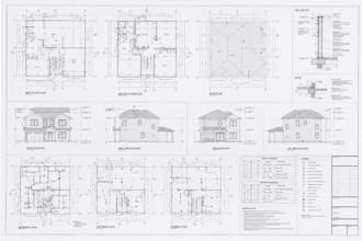 draw architectural mep and construction permit drawings in autocad or revit