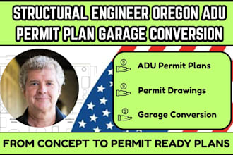structural engineer oregon adu permit plan garage conversion permit drawing plan
