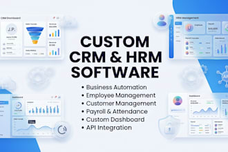 create CRM hrm software to manage customers and employees