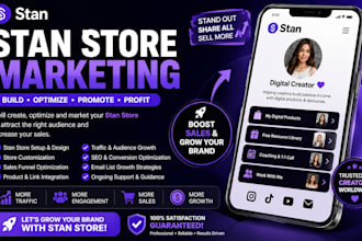 set up and market your shopify etsy stan store redbubble and pod business