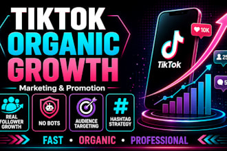 do tiktok organic marketing and promotion for real followers growth