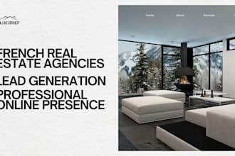 build a lead generation website for french real estate agencies