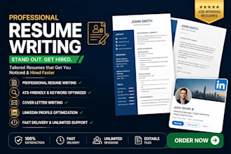 write your resume and cv and linkedin profile