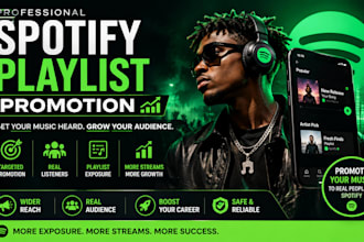 promote your spotify music for more streams and playlist exposure