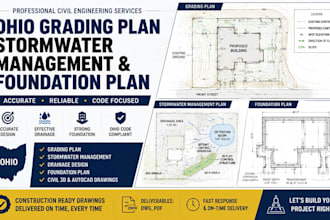 design ohio grading plan stormwater management foundation plan