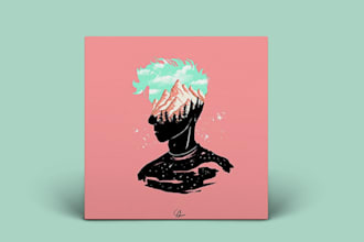 design album cover or music single cover artwork