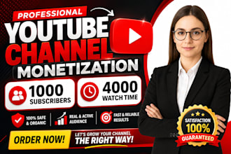 do complete youtube channel monetization promotion