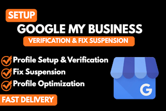 setup verified google my business fix and reinstate suspended gmb listing