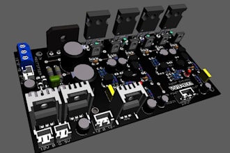 design audio amplifier, guitar pedals, mixers, pcb board, battery powered device