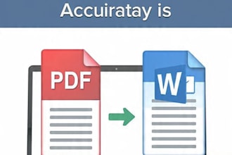 do pdf to word typing and data entry