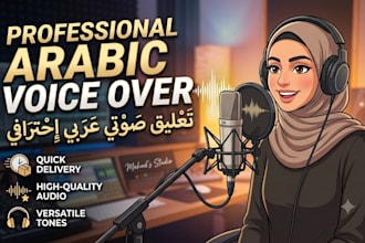 record a professional arabic voice over