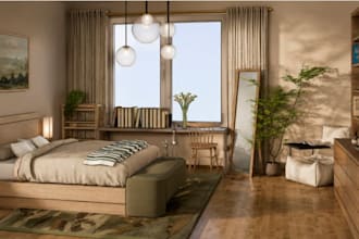 design a beautiful and cozy interior concept for your space