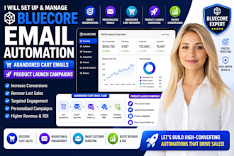 setup bluecore abandoned cart email automation bluecore product launch campaign