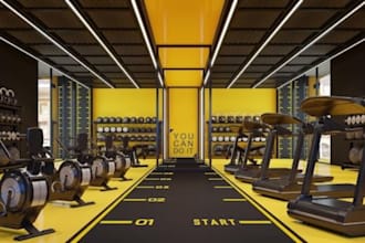 create 3d realistic gym model and rendering design