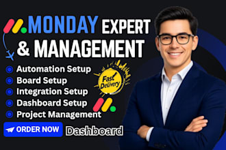 setup monday com expert crm monday com project management make com scenario