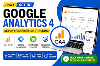 set up google analytics 4 ga4 GTM with conversion tracking