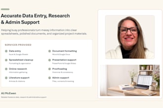 provide research and data support