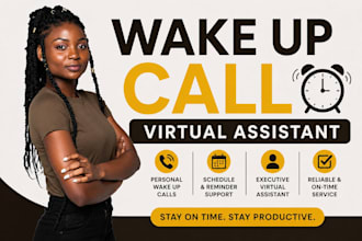 wake up call virtual assistant wake up administrative support personal VA